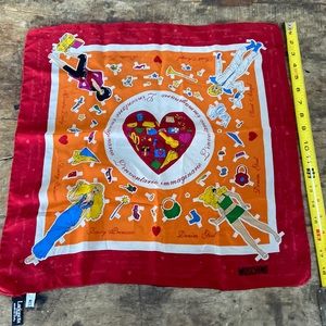 Moschino silk scarf, square